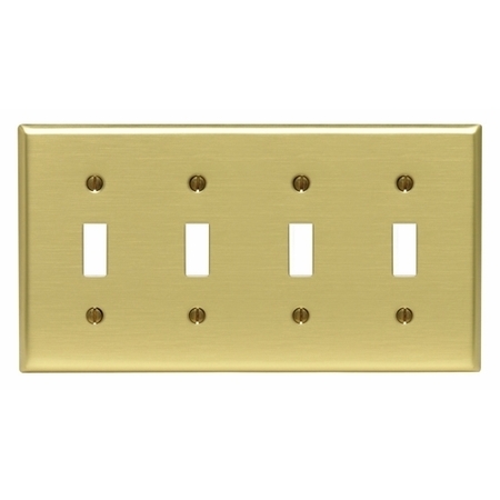 LEVITON Wallplates 4G-Tog, Pb 81012-PB